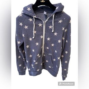 Alternative star zip hoodie sweatshirt